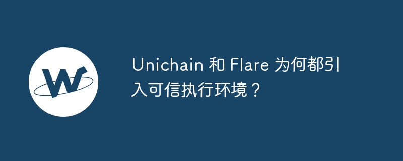 unichain 和 flare 为何都引入可信执行环境?
